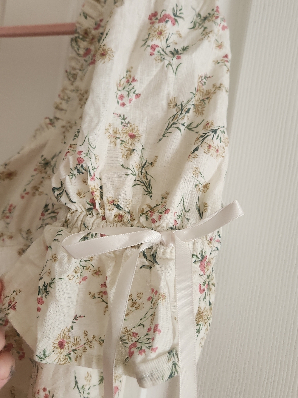Ava Gowns Amelia Ribbon Floral Dress in Ivory - Picture 6 of 8